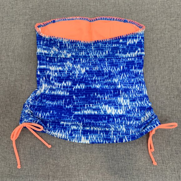 Arizona Jean Co. Strapless Tankini Blue Small Nylon Spandex Removable‎ Pads - Picture 6 of 10